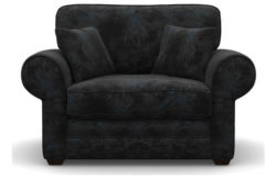 Heart of House Chedworth Shimmer Fabric Cuddle Chair - Black